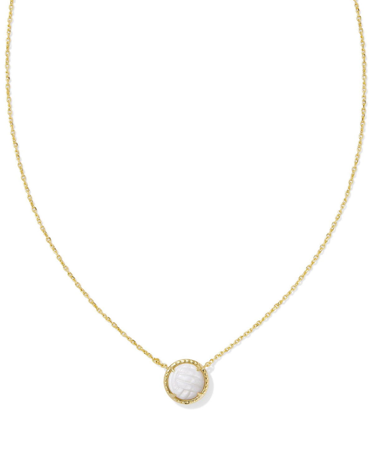 KS VOLLEYBALL SHORT PENDANT NECKLACE GOLD