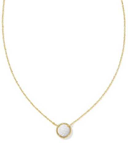 KS VOLLEYBALL SHORT PENDANT NECKLACE GOLD