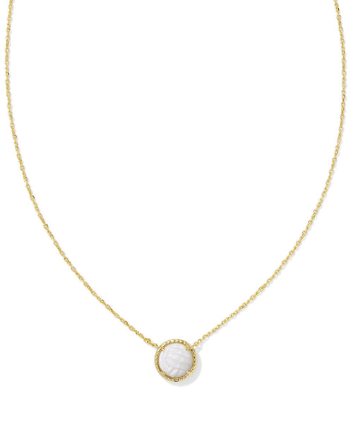 KS VOLLEYBALL SHORT PENDANT NECKLACE GOLD