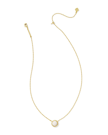 KS VOLLEYBALL SHORT PENDANT NECKLACE GOLD