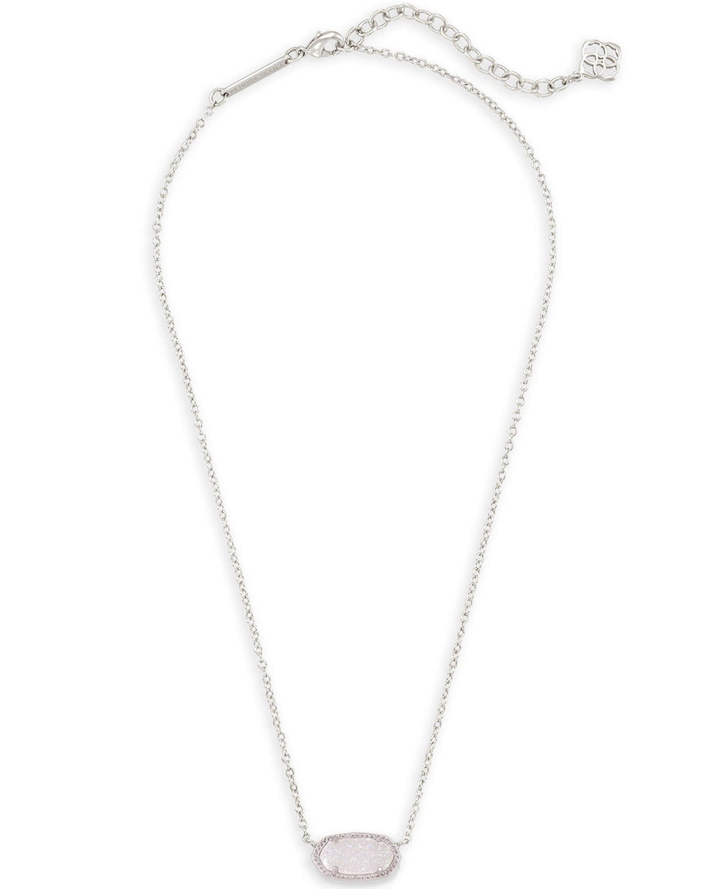 KS ELISA SHORT PENDANT NECKLACE SILVER