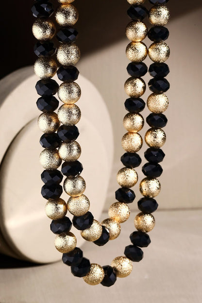 Layered Glass Bead Necklace