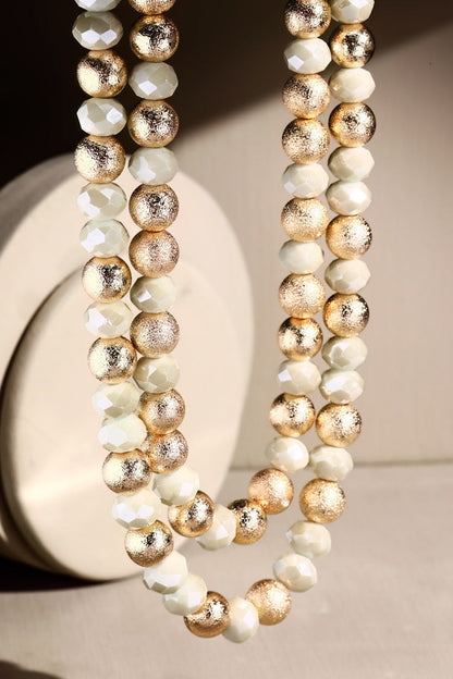 Layered Glass Bead Necklace
