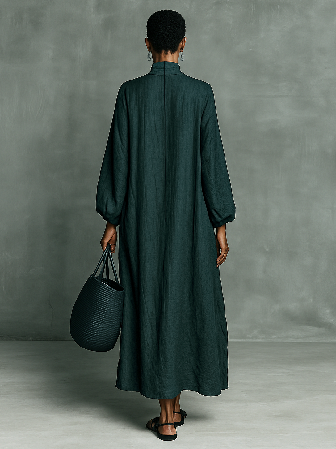 Alora - Premium Linen Maxi Dress