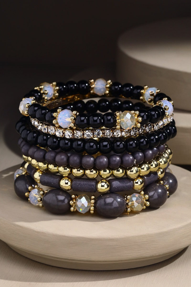 Multi-Beaded Stretch Bracelet