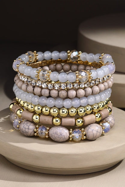 Multi-Beaded Stretch Bracelet