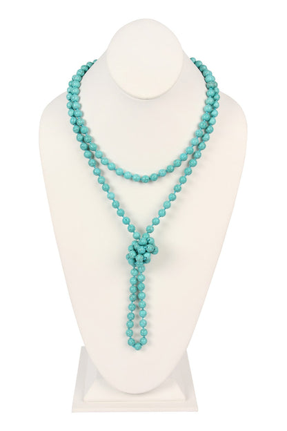 Natural Stone Bead Necklace
