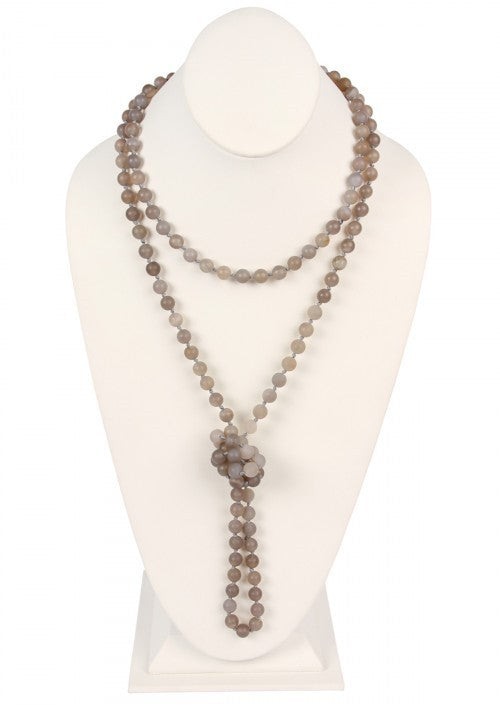 Natural Stone Bead Necklace