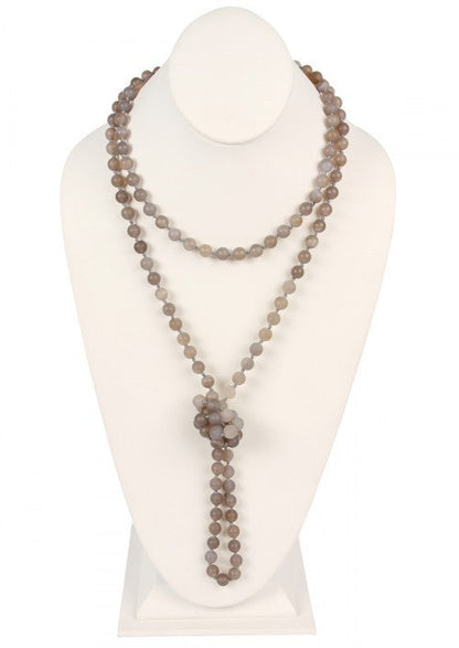 Natural Stone Bead Necklace