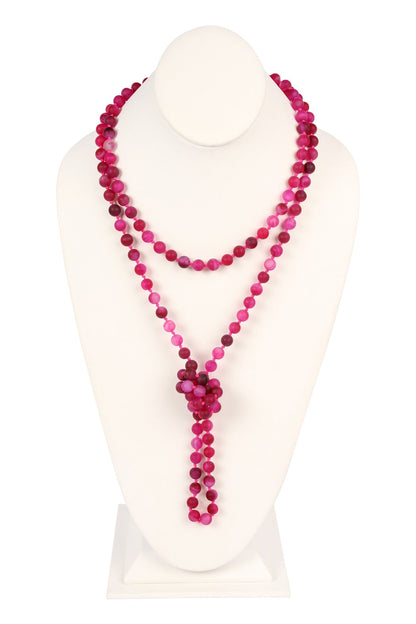 Natural Stone Bead Necklace