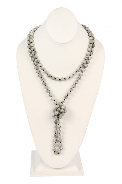 Natural Stone Bead Necklace