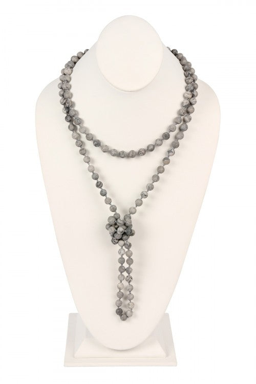 Natural Stone Bead Necklace