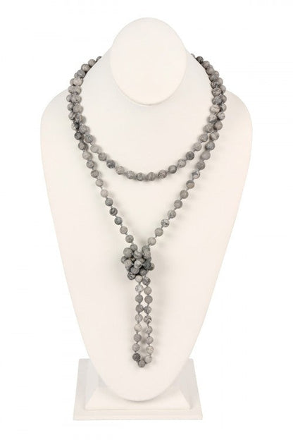 Natural Stone Bead Necklace