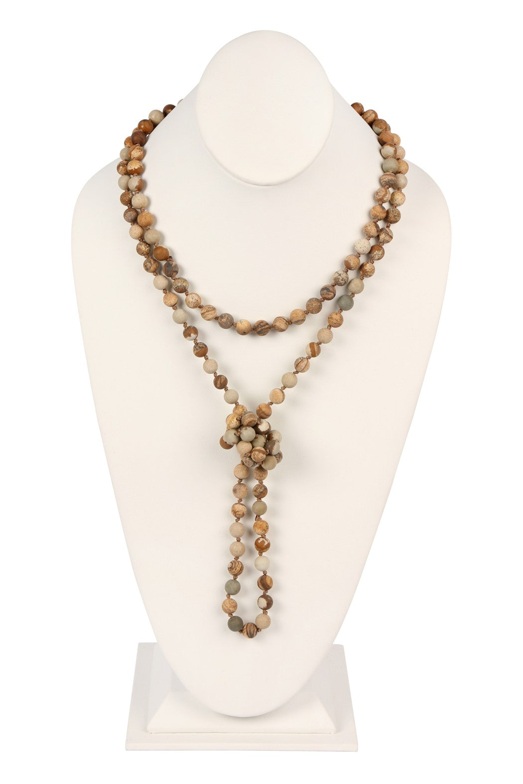 Natural Stone Bead Necklace