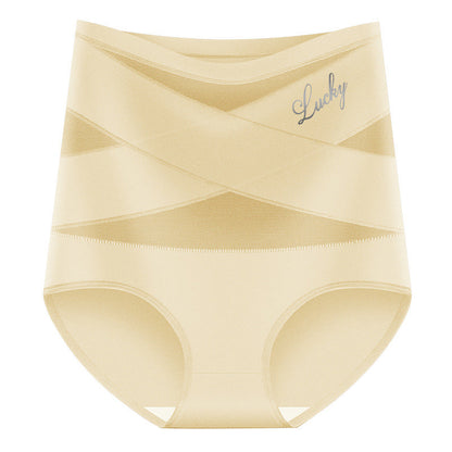 🔥Buy 1 Get 2 Free (3 PCS)✨Plus-Size High-Waist Cross Tummy Control Panties