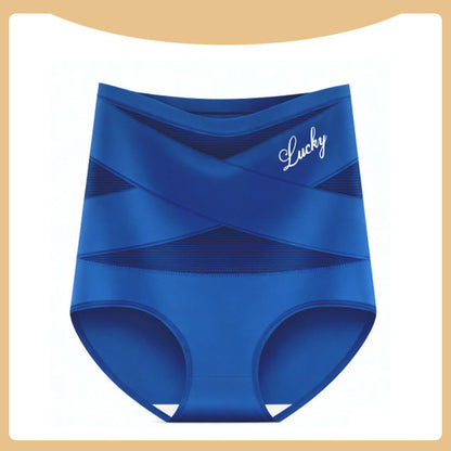 💖Last Day-Buy 1 Get 3 Packs💖Plus-Size High-Waist Cross Tummy Control Panties
