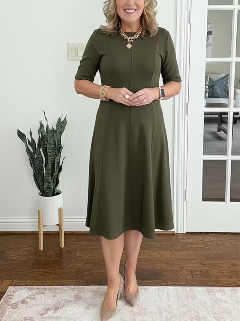 Ivanelle - Soft-Touch Midi Dress