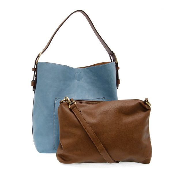 2 PC Joy Susan Classic Hobo Handbag Set Tranquil Blue