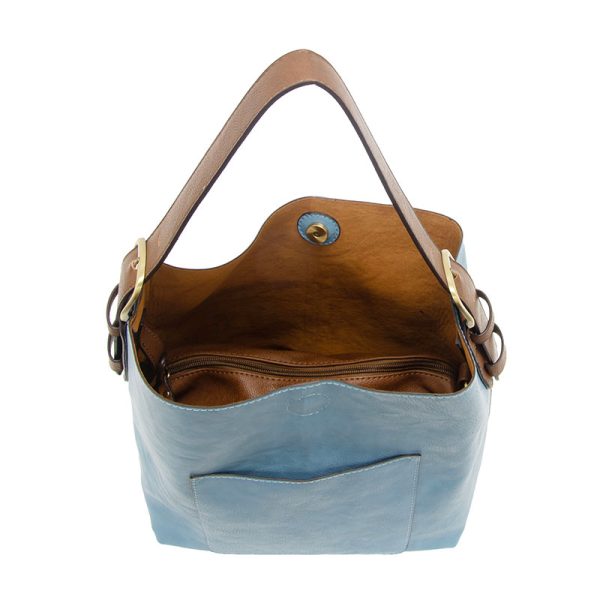 2 PC Joy Susan Classic Hobo Handbag Set Tranquil Blue