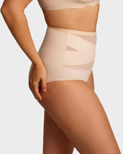 🔥Buy 1 Get 2 Free (3 PCS)✨Plus-Size High-Waist Cross Tummy Control Panties