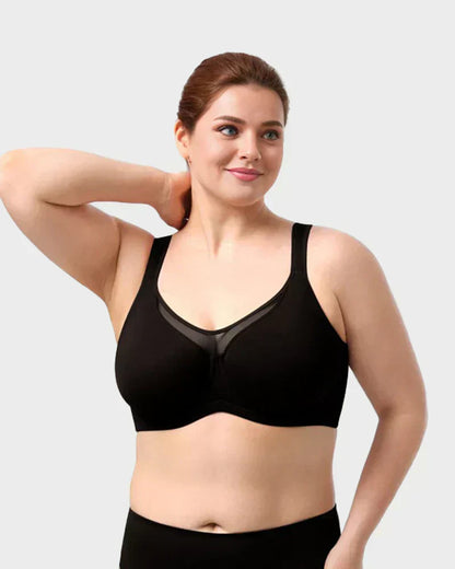 ⏳💐🖤Women's Elegant Sheer Full Coverage Non-padded Plus Size Bra