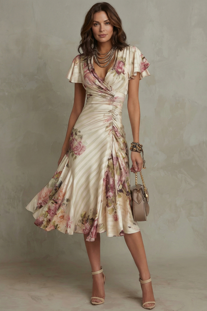 Jessamine - Luxe Wrap Midi Dress