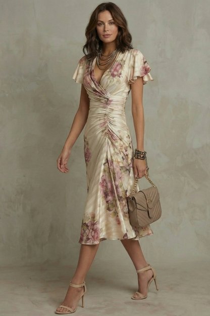 Jessamine - Luxe Wrap Midi Dress