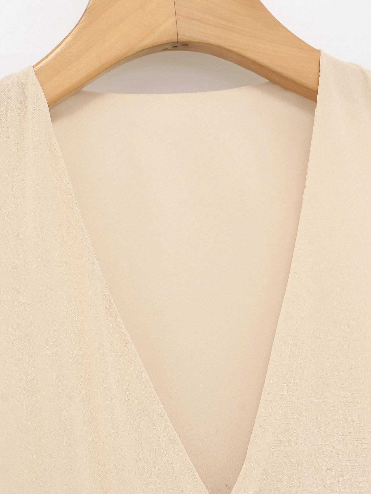 Robe Beige à Volants