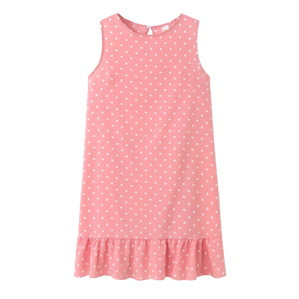 Robe d'été à pois jaune bohème