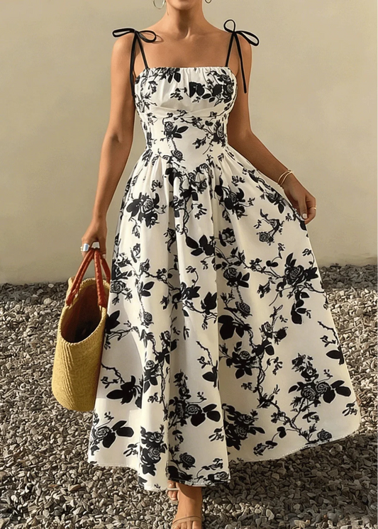 Robe romantique longue bohème fleurie