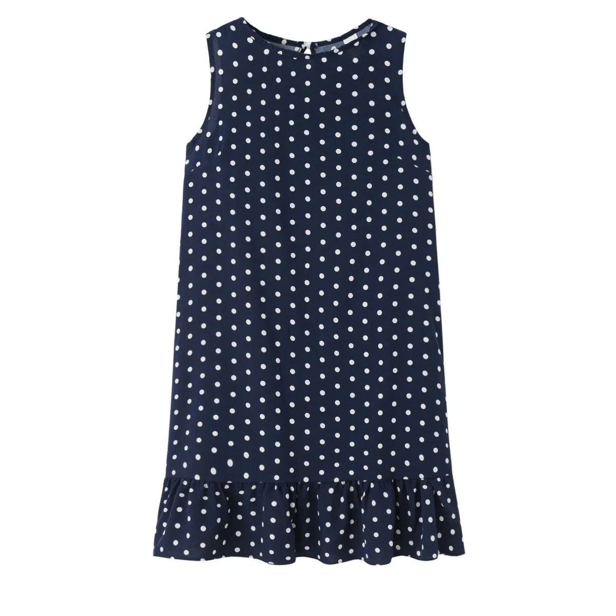 Robe d'été à pois jaune bohème