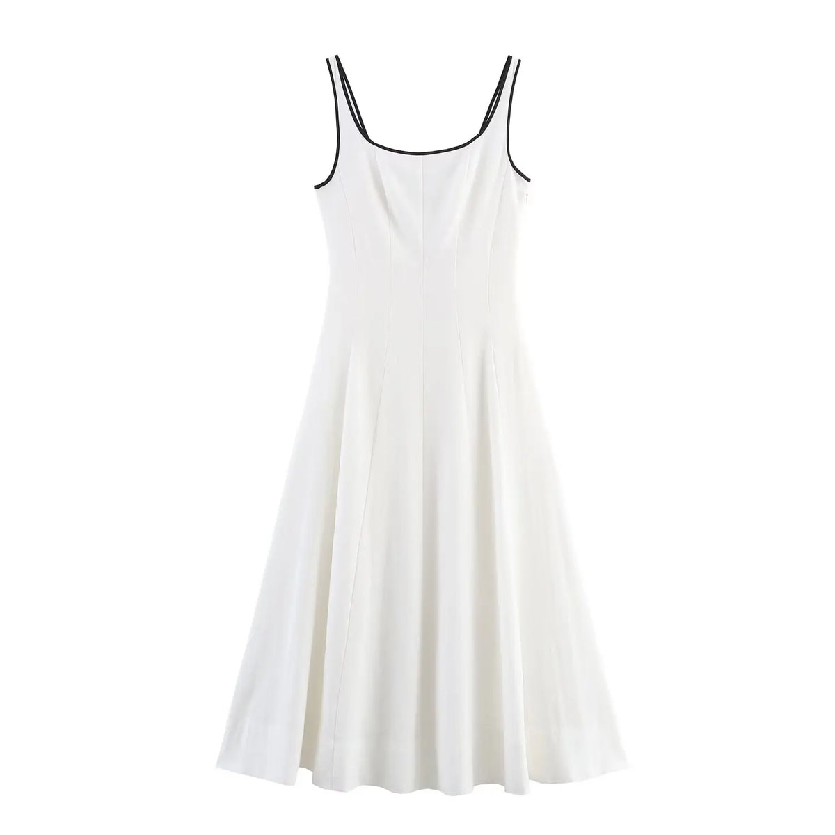 Robes blanches col carré