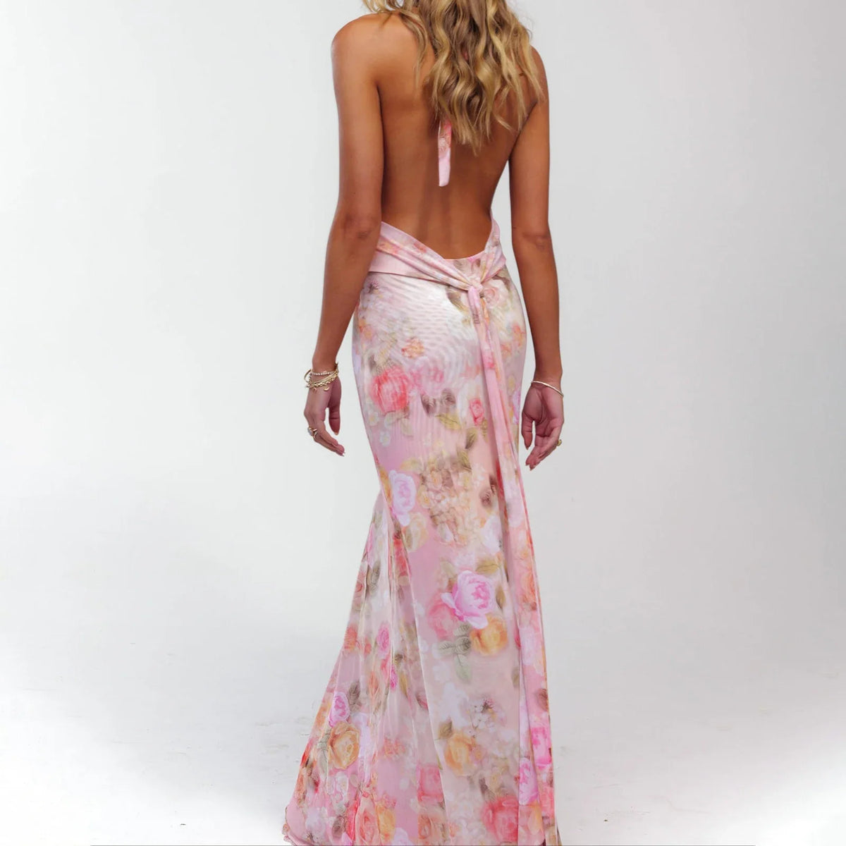 Robe longue chic et fluide pour femme pour cérémonie de mariage