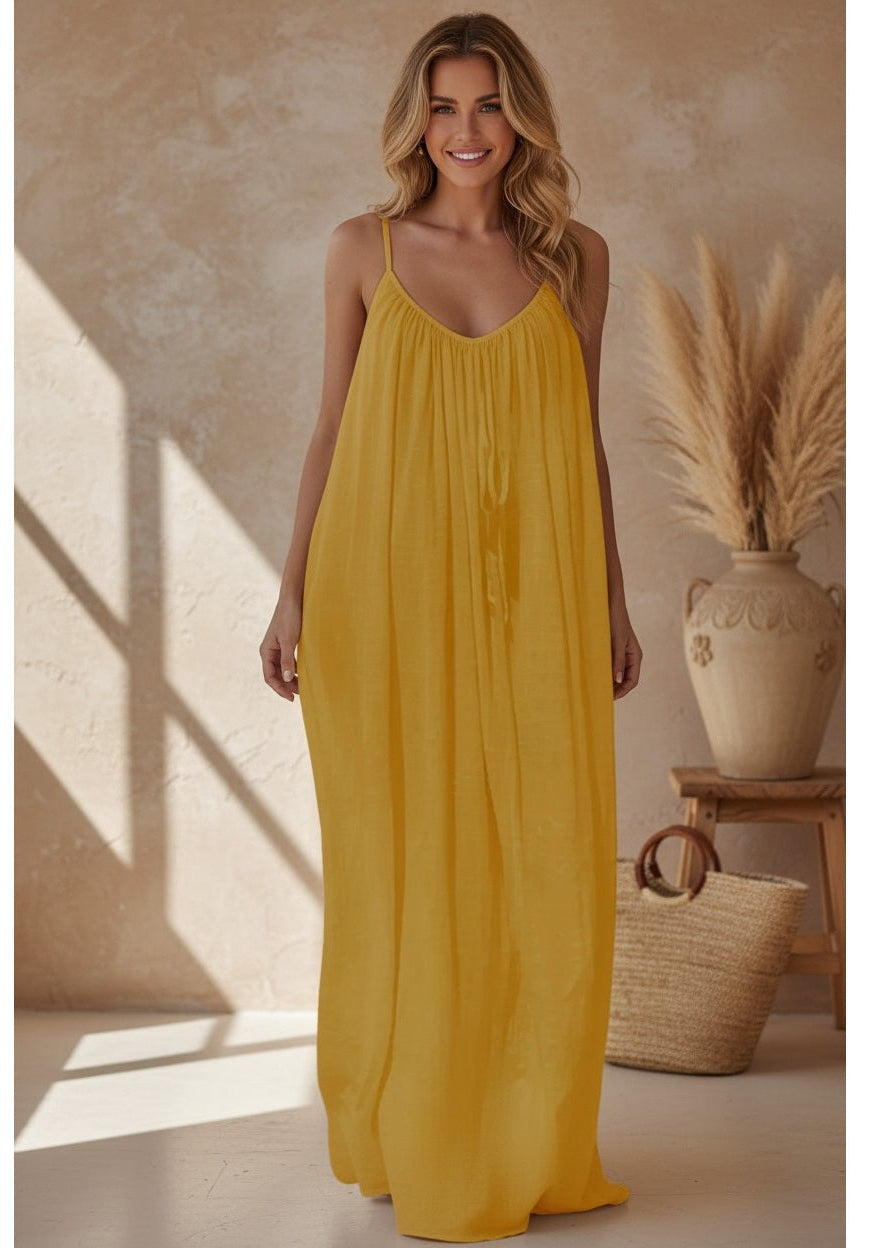 Robe Longue Jaune