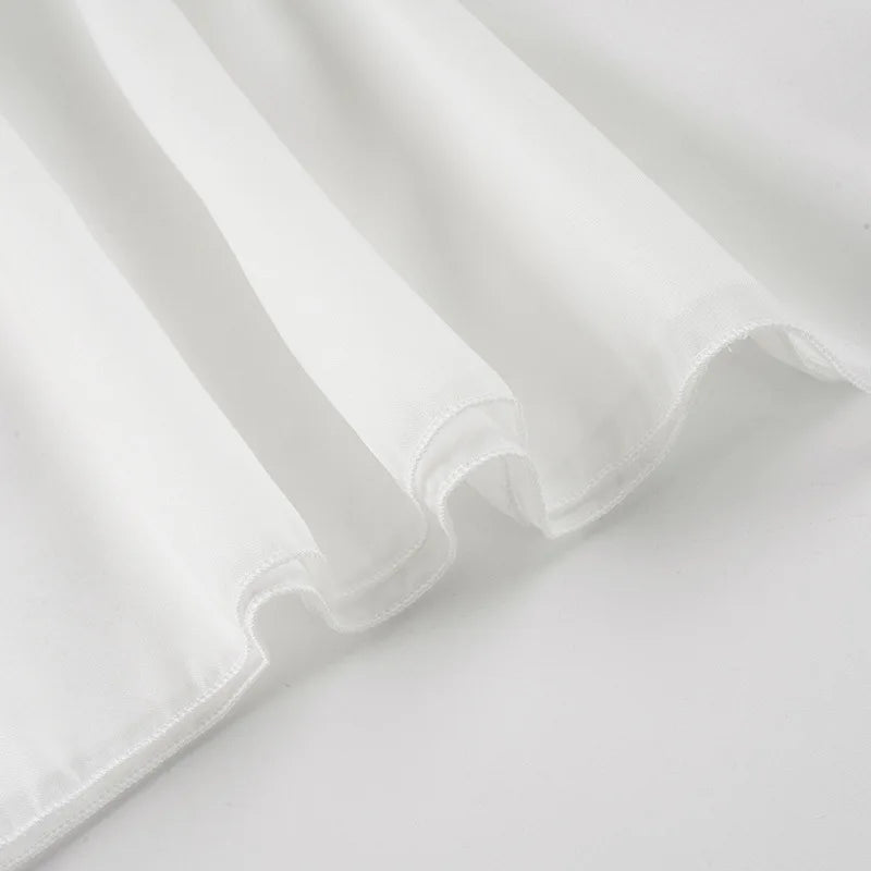 Robe courte blanche pour femme col cou et dos nu