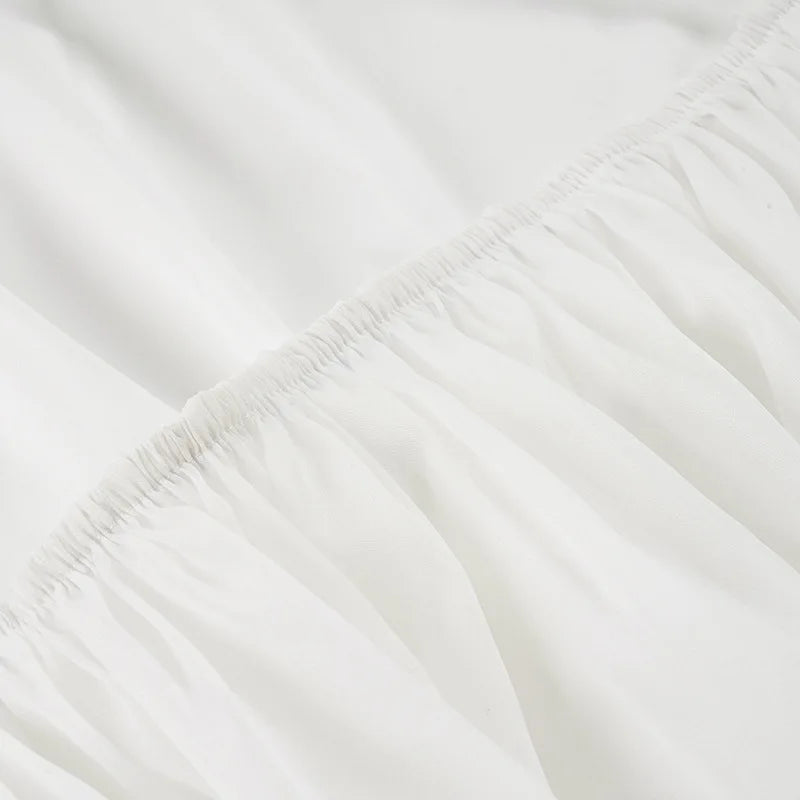 Robe courte blanche pour femme col cou et dos nu