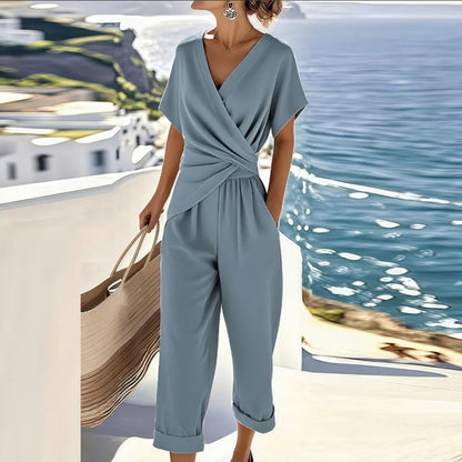 Viora - Soft-Touch Wrap Two-Piece Set