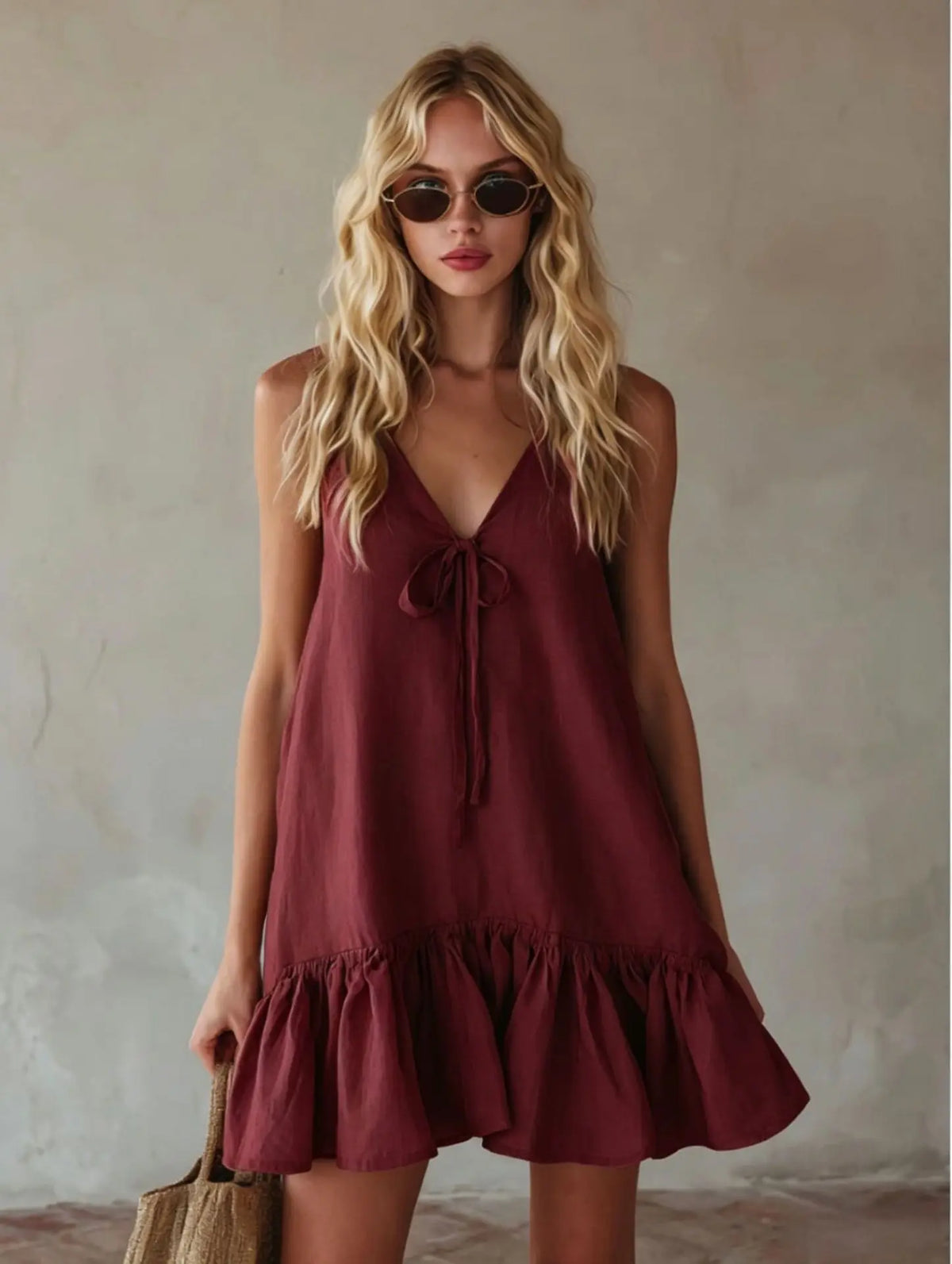 Robe Bohémienne Rose Pastel