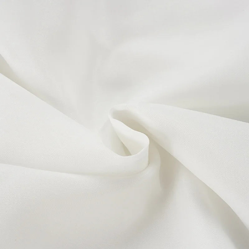 Robe courte blanche pour femme col cou et dos nu