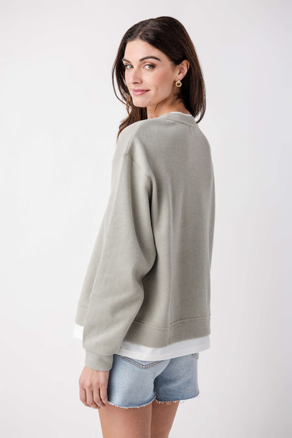 Women's Casual Basic Crewneck Pullover Sweatshirt