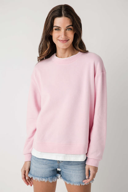 Women's Casual Basic Crewneck Pullover Sweatshirt