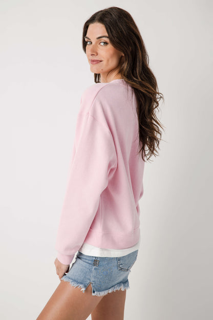 Women's Casual Basic Crewneck Pullover Sweatshirt