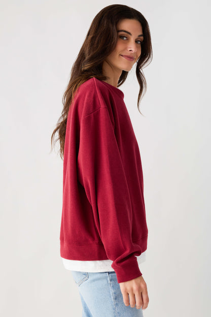 Women's Casual Basic Crewneck Pullover Sweatshirt