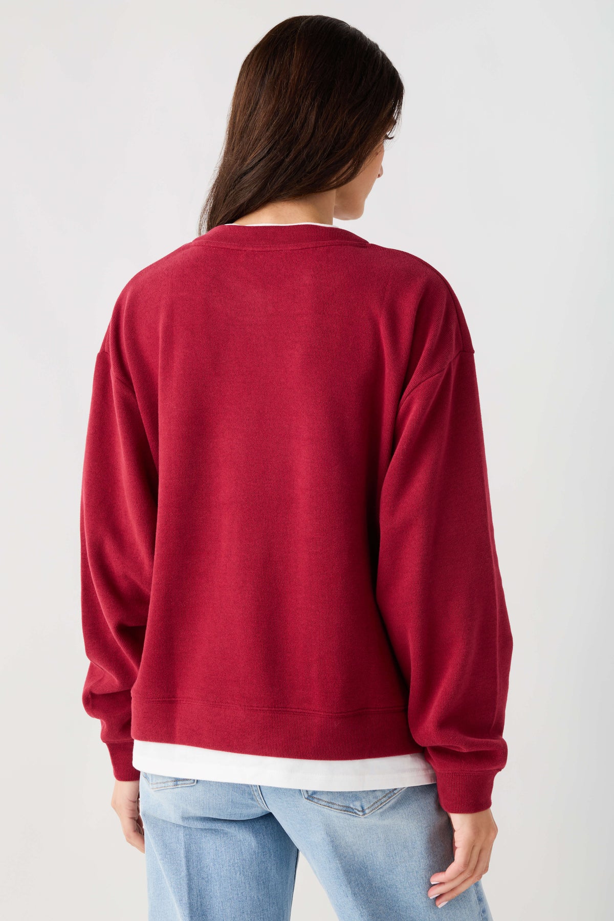Women's Casual Basic Crewneck Pullover Sweatshirt