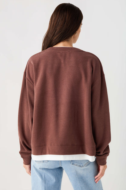 Women's Casual Basic Crewneck Pullover Sweatshirt