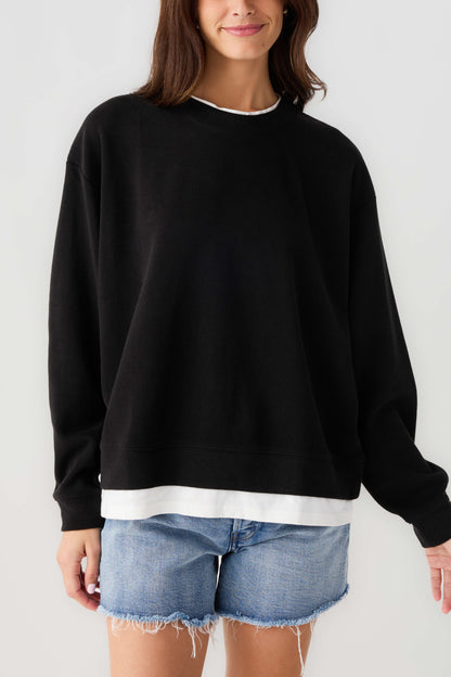 Women's Casual Basic Crewneck Pullover Sweatshirt