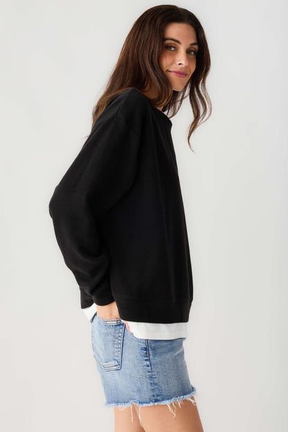 Women's Casual Basic Crewneck Pullover Sweatshirt