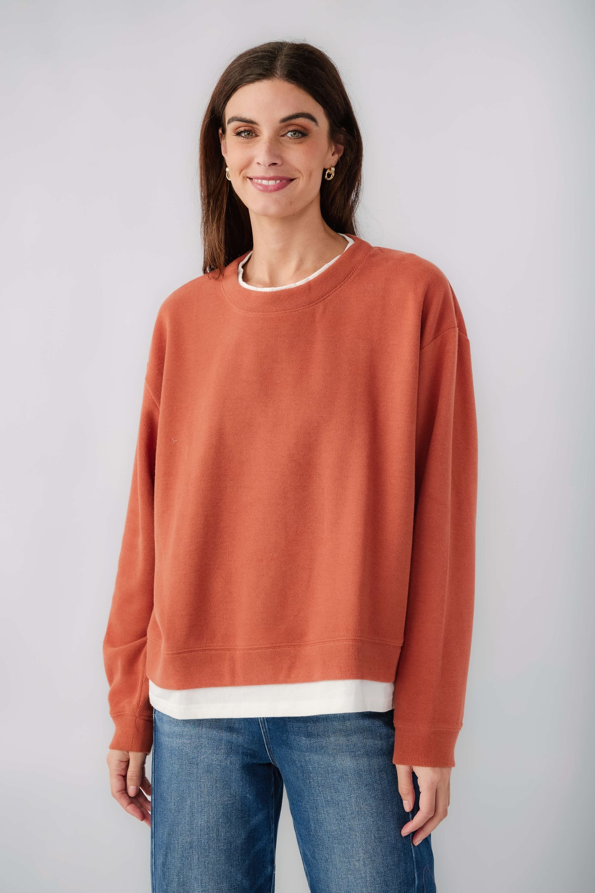 Women's Casual Basic Crewneck Pullover Sweatshirt