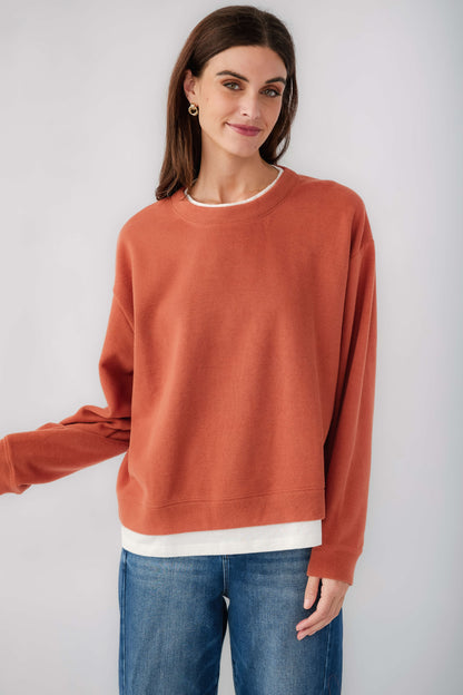 Women's Casual Basic Crewneck Pullover Sweatshirt