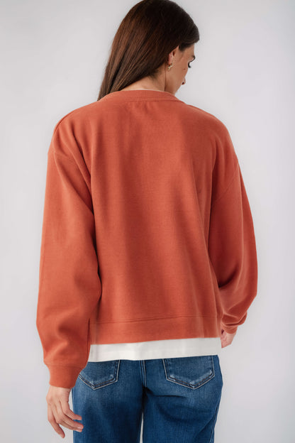 Women's Casual Basic Crewneck Pullover Sweatshirt